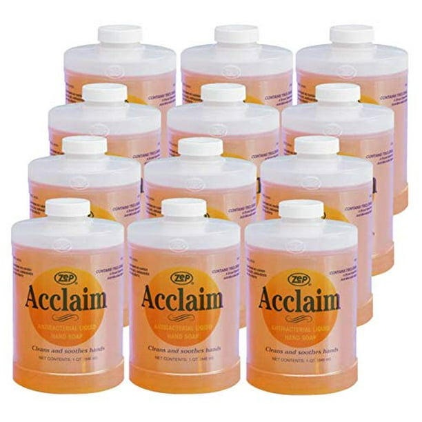 Zep Acclaim Liquid Antibacterial Hand Soap 1 Quart 314901 (Case of 12