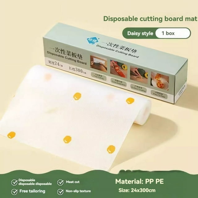 MORESEC under $5 Disposable Cutting Sheets2 Pack Disposable Chopping Board Paper Sheets, Food Grade Cutting Mat for Vegetables Meat, Flexible Easy Clean Kitchen Prep Mats, Hygienic Single Use