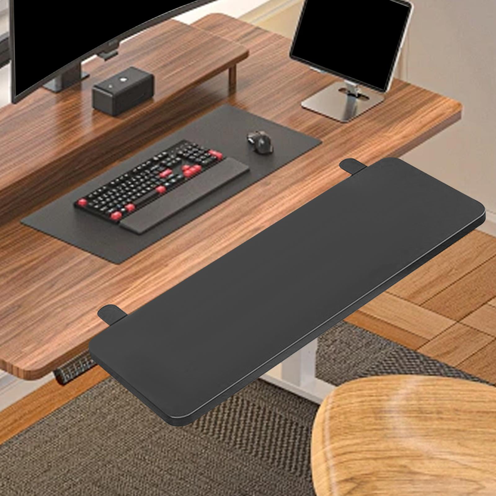 FashionCha Desk Board Wrist Office Foldable 50x20cm Desktop Extension Board Keyboard Tray Black