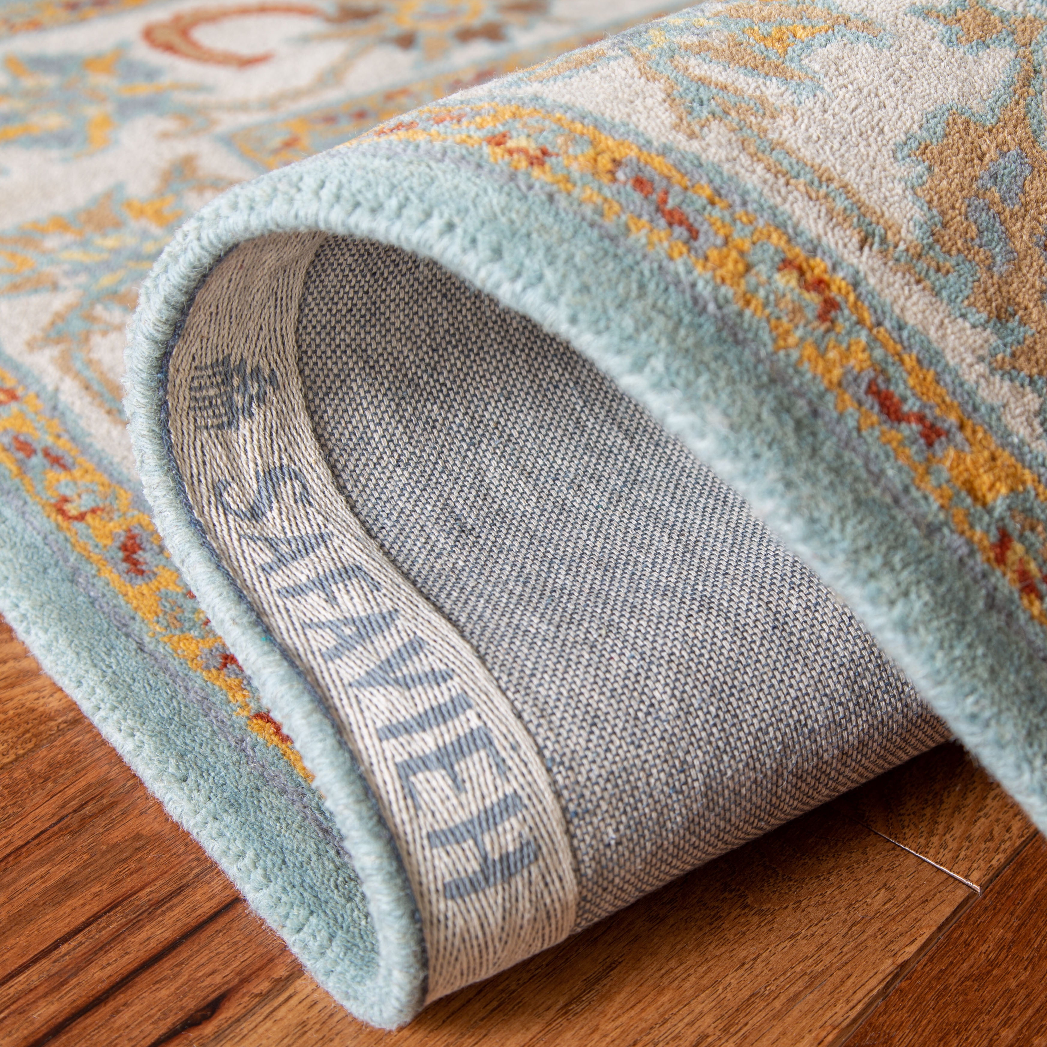 Safavieh Heritage Giles Oriental Wool Area Rug, Light Blue/Ivory, 2' x 3'