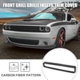 thumbnail image 2 of 1 Set Carbon Fiber Pattern Front Grill Grille Inserts Guards Cover Trim Accessories for Dodge Challenger 2015-2020, 2 of 8