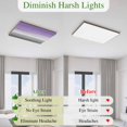thumbnail image 5 of Purple Gray Magnetic Fluorescent Light Covers for Ceiling Lights 2x4Ft,Vintage Rustic Abstract Striped Wooden Grain Office Classroom Kitchen Drop Ceiling Light Covers Filters Shade Panel 4Packs, 5 of 9