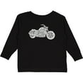 thumbnail image 3 of Inktastic Distressed Motorcycle Boys or Girls Long Sleeve Toddler T-Shirt, 3 of 5