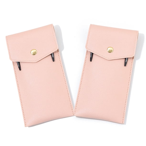 2PC Leather Material Large Capacity Pen Bag Personalized Business Leather Leather Signatures Pen Storage Bag Student Portable Stationery Bag Deals Of The Day Clearance