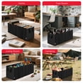 thumbnail image 4 of Rubbermaid Trunk Organizer – Heavy-Duty, Collapsible Storage Bin Multiple Compartments,Foldable Car Organization for Cars, Trucks, and SUV, Black, 4 of 6