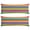 Boho, variant on Boho Rainbow Lumbar Pillow Cover Hand-Painted Tribal Motifs, Eclectic Global Style, Soft Velvet for Worldly, Wanderlust, or Hippie Decor