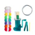 thumbnail image 1 of yuksok Hand Knitting Machine DIY Darning Tools Rope Braider Portable Colored Yarn Green, 1 of 9
