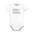 thumbnail image 5 of Hudson Baby Unisex Bodysuit 3pk, Neutral Honey Bunny, 9-12 Months, 5 of 5