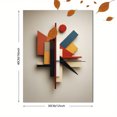 thumbnail image 3 of Geometric Abstract Sculpture Canvas Print Wall Art for Living Room Bedroom Office Dining Room Decor, 3 of 8