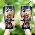 thumbnail image 4 of Happy Halloween Vampire Brittany Spaniel BOO with Pumpkins Fun and Spooky 30oz Stainless Steel Tumbler Insulated Cup with Lid Brittany Dog Lover Gifts Idea - 00018, 4 of 5