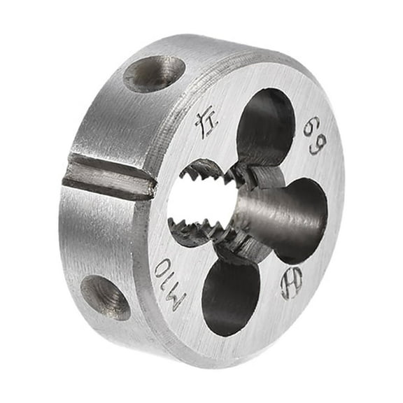 Uxcell M10 x 1.5 Metric Left Hand Alloy Tool Steel Machine Thread Round Threading Dies