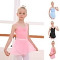 thumbnail image 4 of Odeerbi Ballet Leotards For Girls Gymnastics Leotards Baby Dance Clothes Summer Sleeveless Training Clothes One-piece Performance Skirt Set Tie-wrap Black, 4 of 4
