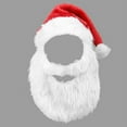 thumbnail image 4 of putnchl Velour Santa Hat With Plush Beard | Christmas Accessory, Play,Christmas Atmosphere Decoration, Cute Decoration, Velvet Material, 4 of 7