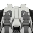 thumbnail image 3 of for TOYOTA CAMRY 2001 Car Seat Cover, Premium Leather 5 Piece Full Set With a Headrest and Lumbar Support Non-slip, Gray and White Car Seat Covers, Beautify the Interior of Old Cars, 3 of 7