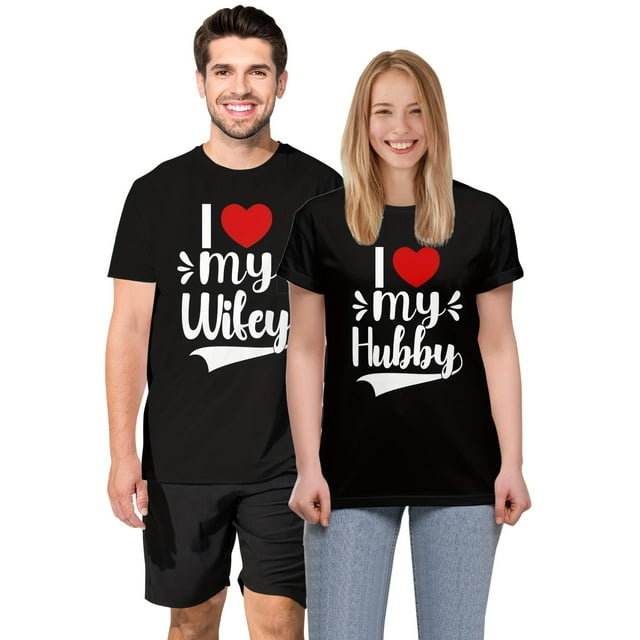 Camisetas a juego para parejas, camisetas personalizadas a juego para parejas, camisetas casuales de verano para novios y novias, regalos para parejas, atuendos de verano para San Valentín.