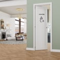 thumbnail image 2 of 24" X 80" Paneled Pantry Door Solid Manufactured Wood Painted Standard Door Interior Doors, 2 of 9