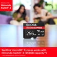 thumbnail image 2 of Tarjeta microSD SanDisk 256GB Express para Nintendo Switch 2, 2 of 7