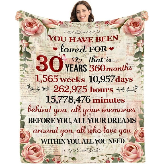 30th Birthday Gifts for Women 1993 Blanket 30 Year Old Birthday Gifts for Women Turning 30 Unique 30th Birthday Gifts for Her Funny 30th Birthday Decorations for Women Him Wife Sister Mom Friends