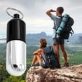 thumbnail image 4 of Mini Pill Box Portable Emergency mini pill box aluminum Regular Pills Storage Case Aluminum Container with Keyring, Silver, Black, 4 of 7