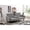 Gray, variant on 72" Convertible Comfy Deep Seat Loveseat, Sofa Loveseat with Drop Down Table, Love Seat Sofa with Linen Fabric for Small Spaces And Apartments, Dark Gray