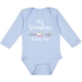 thumbnail image 3 of Inktastic My Grandma Loves Me Heart Grandchild Boys or Girls Long Sleeve Baby Bodysuit, 3 of 5