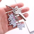 thumbnail image 4 of Llaveros de coche de Bulldog Francés para hombres y mujeres, llavero de Metal, colgante de perro mascota, llavero de bolso con encanto, soporte de llavero, regalos, 4 of 4