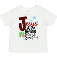 thumbnail image 3 of Inktastic Jesus is the Reason for the Season Pinecone and Snowflakes Boys or Girls Toddler T-Shirt, 3 of 5