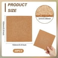 thumbnail image 2 of 20 Pack Self Adhesive Cork Sheets 6x6 Inch Cork Board Mat 2mm Thick Square Cork Coaster for Bulletin Boards Wall Decoration DIY Crafts Supplies DIY, 2 of 8