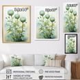 thumbnail image 4 of Designart "Green Thistle Majestic Thistle Painting III" Floral & Botanical Floater Framed Canvas Art Print, 4 of 7