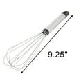thumbnail image 2 of Restaurant Kitchen Metal Egg Whisk Milk Balloon Wire Beater Blender Silver Tone, 2 of 4