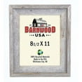 thumbnail image 3 of Farmhouse Style Rustic Picture Frame - Reclaimed Wood Photo Frame – Signature Wall Picture Frames for Living Room, Bedroom, Office Display - Décor Made in USA Natural Weathered Gray 24" x 36", 3 of 8