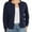 Navy blue, variant on Women's Crew Neck Button Down Long Sleeve Cardigan for Women Classic Soft Ladies Cardigan Sweater Coat