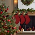 thumbnail image 3 of Mosey Christmas Stockings Wear Resistant Large Capacity Solid Color Knitted Stockings Xmas Tree Hanging Decoration, 3 of 8