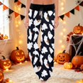 thumbnail image 2 of MEZZALL Halloween Printed Pajama Pants for Women Drawstring Waist Ghosts Pattern Comfortable Night Loungewear Bottoms, 2 of 5
