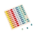 thumbnail image 3 of Madera,Juego de mesa de multiplicación Montessori,Juego de mesa educativo de matemáticas,Manipulantes de matemáticas Montessori para niños, 3 of 9