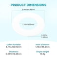 thumbnail image 2 of 4pack Toilet Silicone Seal Gasket High Temperatures Resistant Gasket Waterproof Strong Leak Prevention Alternative, 2 of 8