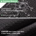 thumbnail image 4 of Cortina de ducha Dynamene, larga, negra, con textura gofrada, 183 x 198 cm, 4 of 6