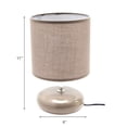 thumbnail image 3 of Ceramic Table Lamp With Shade Halo Warm Gray, 3 of 3