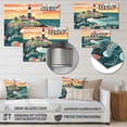 thumbnail image 4 of Designart "Lighthouse on the Coast IV" Coastal Metal Wall Art Prints, 4 of 5