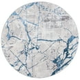 thumbnail image 3 of SAFAVIEH Amelia Pemala Abstract Area Rug, Gray/Blue, 6'7" x 6'7" Round, 3 of 11