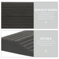 thumbnail image 4 of OUNONA 4Pcs Lightweight Rubber Ramp Mat Black for Home Entry and Sweeping Robot Use, 4 of 8