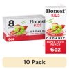(10 pack) Honest Kids Super Fruit Punch Organic Juice Drink Cartons, 6 fl oz, 8 Pack