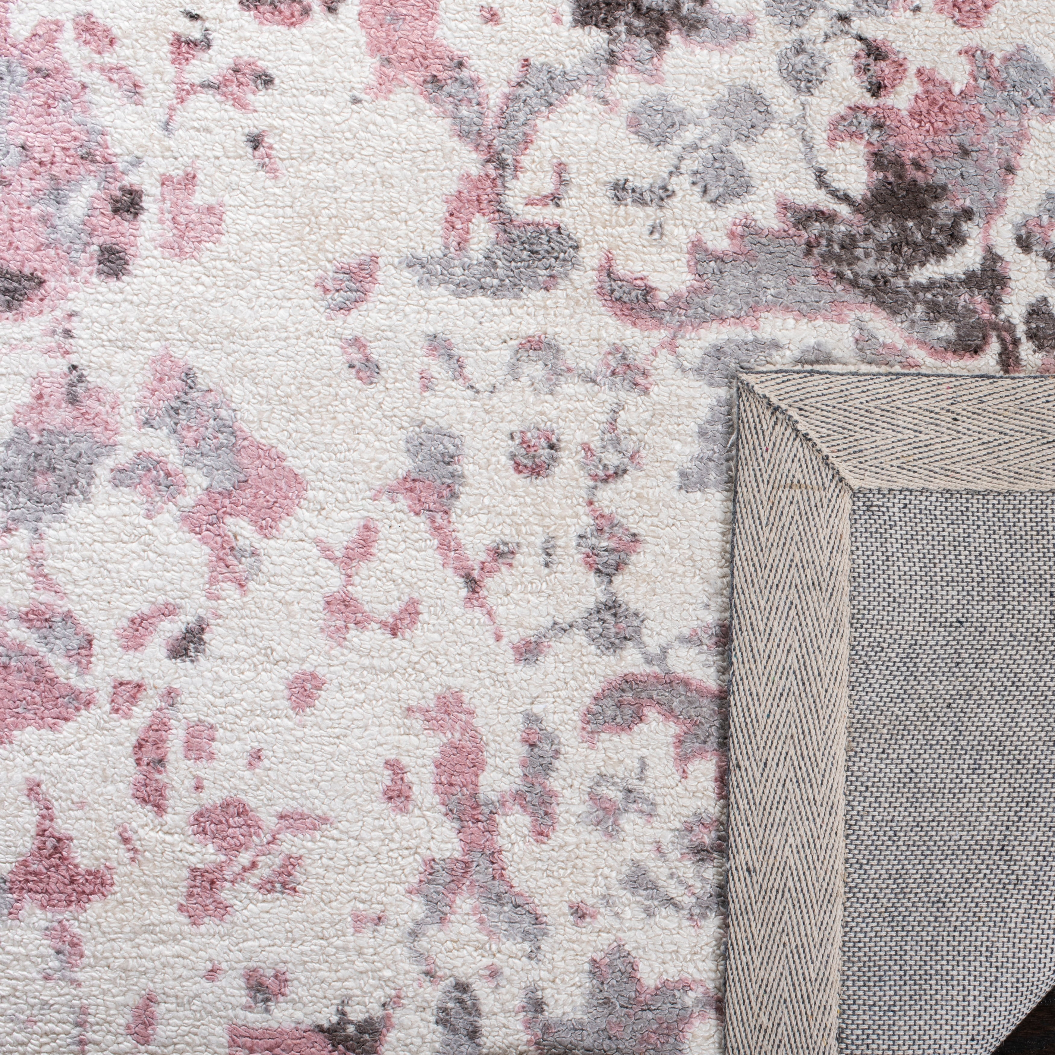 SAFAVIEH Expression Charlene Abstract Area Rug, Ivory/Grey, 8' x 10'