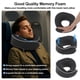 thumbnail image 3 of Almohada de cuello Unique Bargains para viajes en avión, soporte ergonómico de espuma viscoelástica con máscara para los ojos y tapones para los oídos, 3 of 7
