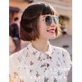 thumbnail image 6 of KALIYADI Aviator Sunglasses for Women,Retro Square Sun Glasses with 70s Vintage Style and UV Protection 2 Pack, 6 of 8