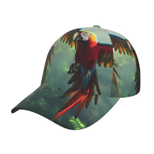 Balery Flying Parrots In Jungle Gorra de béisbol de tamaño ajustable para correr, entrenar y actividades al aire libre. Gorra de papá para todas las estaciones.
