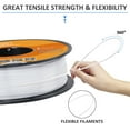 thumbnail image 5 of Geeetech 1.75mm PLA White 3D Printer Filament, 5kg Spool (11lbs), Dimensional Accuracy +/- 0.03mm（5pcs）, 5 of 8