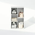thumbnail image 6 of Furinno Reed 5-Cube Reversible Open Shelf Multipurpose Bookcase, Storage Organizer, White, 6 of 8