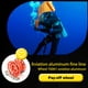 thumbnail image 4 of Mantenga el carrete de buceo carrete portátil de color sólido de poliéster de poliéster de pesca de freedivismo Accesorios submarinos con gancho de doble extremo naranja rojo 30m sidaley OD003289-11, 4 of 7
