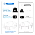 thumbnail image 3 of Dextrus 348" x 252" White Heavy Duty Outdoor Canopy, Waterproof Heavy Duty, 3 of 5